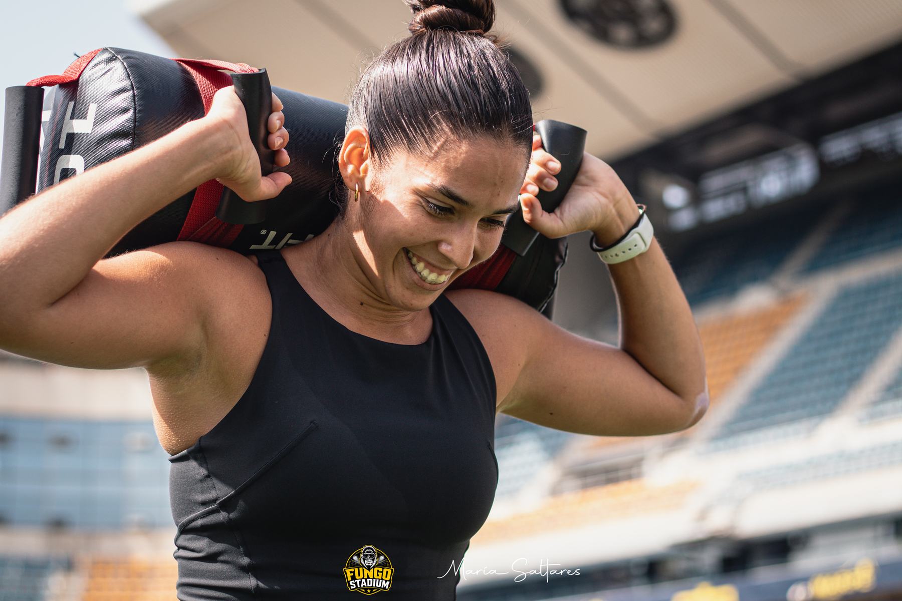 Sandbag en el estadio